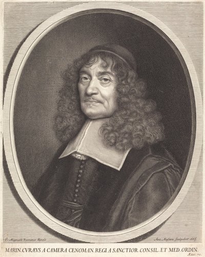 Marin Cureau de la Chambre av Antoine Masson after Pierre Mignard I