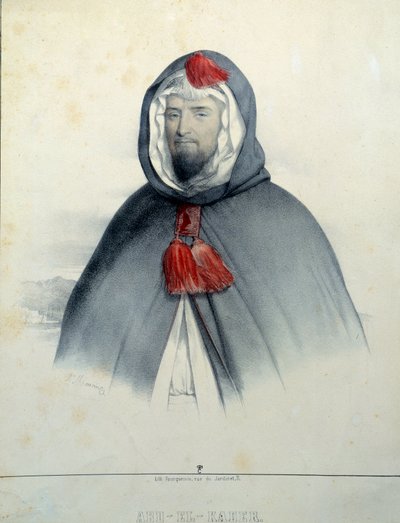 Porträtt av Abd El-Kader (Abd-El-Kader av Antoine Maurin