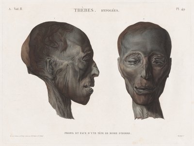 Beskrivning av Egypten: Thebe. Hypogees Vol. II, Pl. 49. av Antoine Maxime Monsaldy