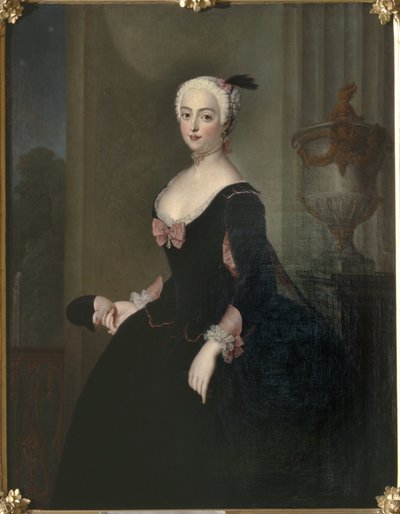 Anna Elisabeth von der Schulenburg, 1720-1741, född von Arnim-Boytzenburg, grevinna, preussisk hovdam av Antoine Pesne