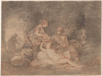 Lot och hans döttrar av Antoine Pesne