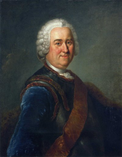 Porträtt av fältmarskalk James Keith av Antoine Pesne
