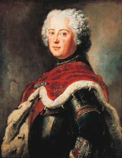 Porträtt av Fredrik II av Brandenburg, känd som den store (Berlin av Antoine Pesne