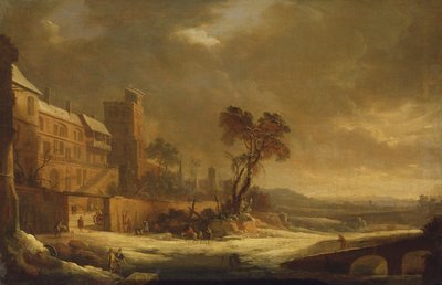 Januari månad, Snöeffekt, 1699 av Antoine Pierre the Younger Patel