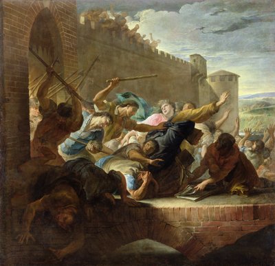 Utvisning av hugenotterna i Toulouse efter intagandet av staden av prinsen av Condes anhängare 1562 av Antoine Rivalz