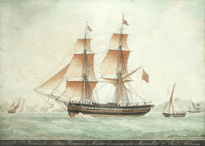 Weasel på väg till Marseille den 9 september 1823 av Antoine Roux