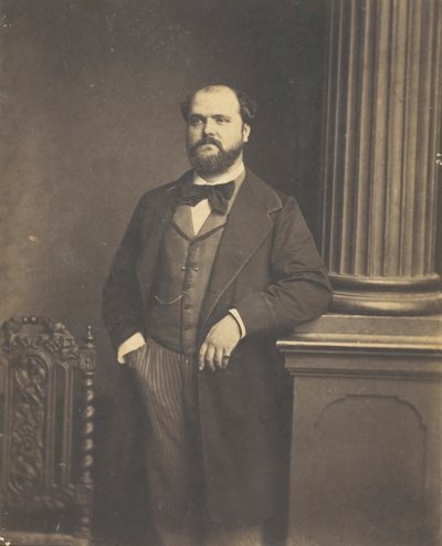 Untitled Man Standing, en Face, 18551869. av Antoine Samuel Adam Salomon
