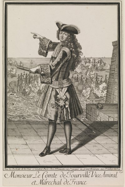 Monsieur Le Comte de Tourville Viceamiral och Marechal av Frankrike av Antoine Trouvain