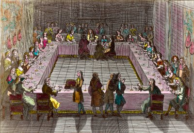 Kungliga lotteriet på 1700-talet. Gravyr av Trouvain Antoine (1656-1708) av Antoine Trouvain