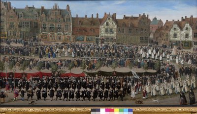 Procession av Sablon-flickorna i Bryssel, c.1635 av Antoine or Anthonis Sallaert