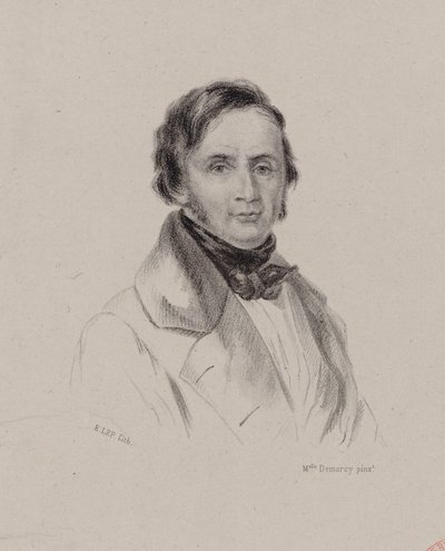 Porträtt av pianisten och kompositören Joseph Bernard Woets 1783-1878, ca. 1830. av Antoinette Louise Demarcy