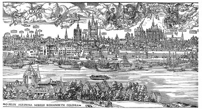 Utsikt över Köln av Anton (after) Woensam