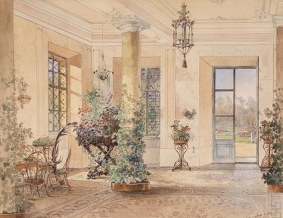 Sala Terrena i ett litet slott av Anton Altmann