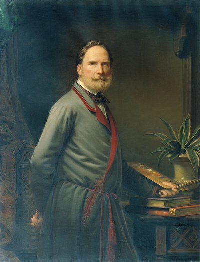 självporträtt av Anton Einsle
