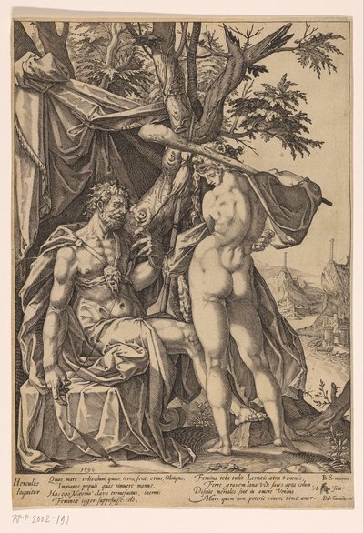 Hercules i Omphale av Anton Eisenhoit
