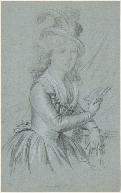 Porträtt av skådespelerskan Marie Magdalene Charlotte Ackermann (1757-1775) av Anton Graff
