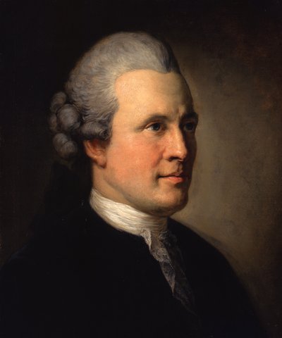 Läkaren och filosofen Johann Georg, riddare von Zimmermann av Anton Graff