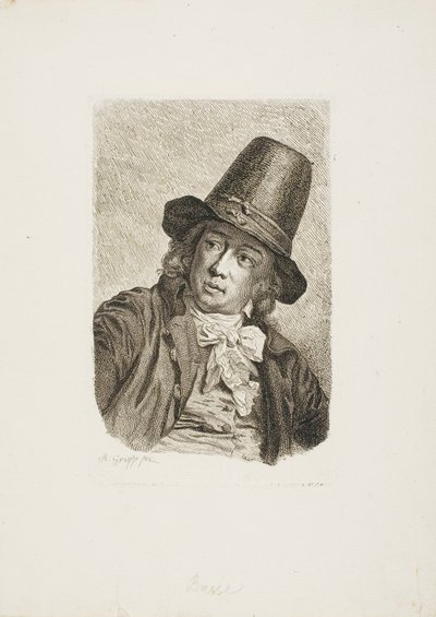 Porträtt av Abraham Bosse av Anton Graff