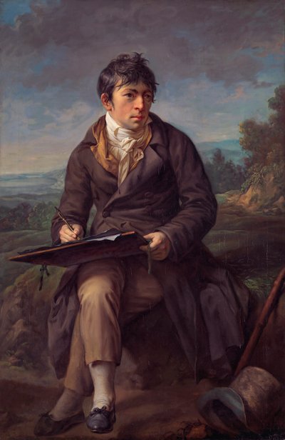 Porträtt av landskapsmålaren Carl Anton Graff av Anton Graff