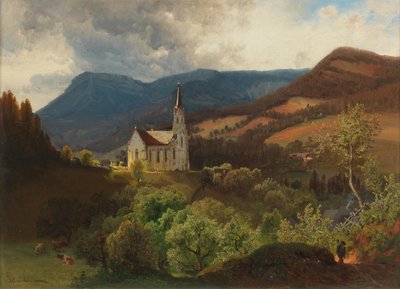 Anton Hlavacek Bergkirche av Anton Hlavacek