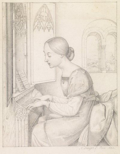 Sankta Cecilia av Anton Josef Dräger