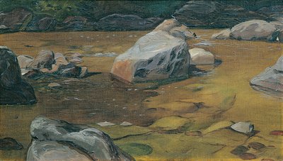 stenar i bäcken av Anton Josef von Kenner