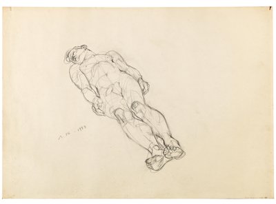 Anton Kolig Liggande manlig naken 1933 av Anton Kolig