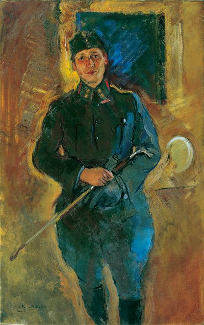 Otto von Aichelburg-Zossenegg som kavalleri-löjtnant av Anton Kolig