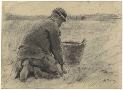 potatisskördare av Anton Mauve