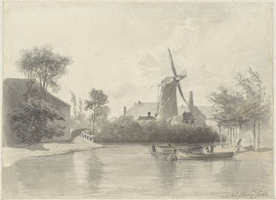 Utsikt över Haarlem av Anton Mauve