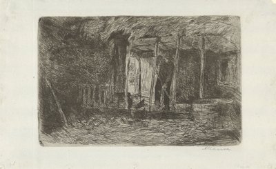 Höskjul av Anton Mauve