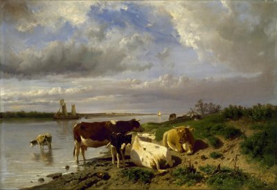 Landskap med boskap av Anton Mauve