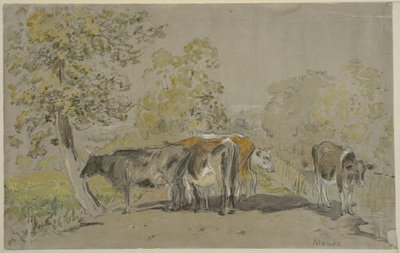 Landskap med boskap av Anton Mauve