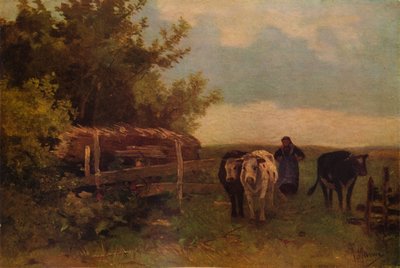 Passande kor, Herisson, c1869, 1938 av Anton Mauve