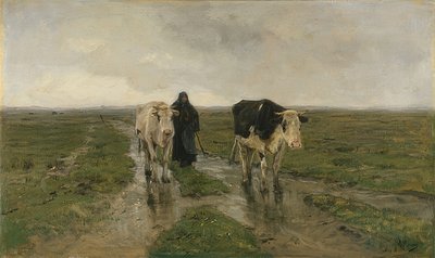 Betning. Troligen 1880-talet av Anton Mauve