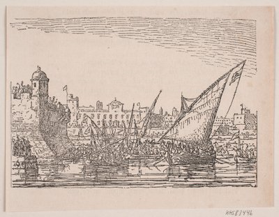 Hamn vid Medelhavet av Anton Melbye