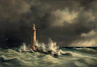 Fyren på Stora Bält av Anton Melbye