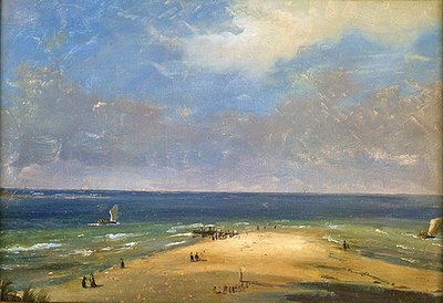Stranden i Marseille (olja på papper) av Anton Melbye