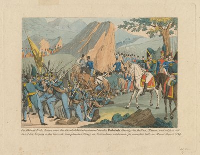 Armén av Graf Ivan Ivanovich Diebitsch korsar Balkan av Anton Paul Eisen
