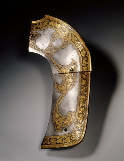 Stoppplatta av en sadel från "Flechtband"-garnituren av Rudolf II och ärkehertig Ernst, Wien, ca 1571 av Anton Peffenhauser