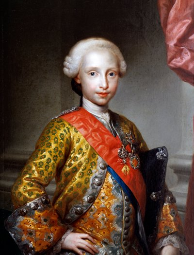 Porträtt av Antonio Pascual av Borbon och Wettin (hus av Anton Raphael Mengs
