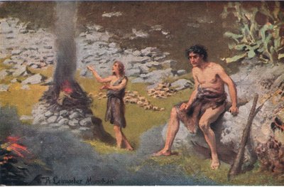 Kain och Abel, från Hulberts Story of the Bible publicerad av The John Winston Company, 1932 av Anton Robert Leinweber
