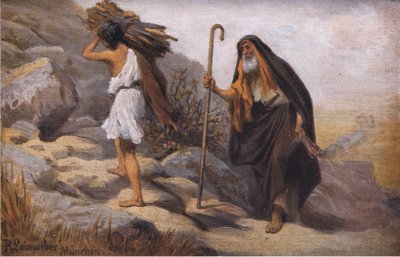 Isaacs offer, från Hulberts Story of the Bible publicerad av The John Winston Company, 1932 av Anton Robert Leinweber