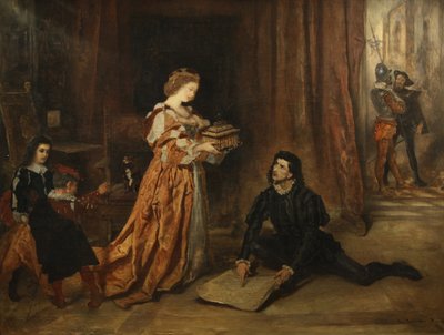 Columbus och drottning Isabella av Anton Romako
