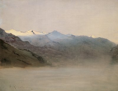 Gasteindalen i dimman av Anton Romako