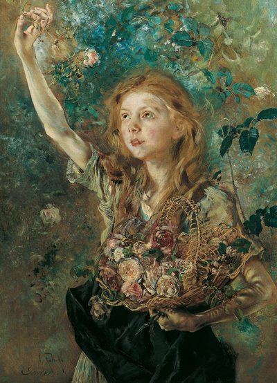 Rosplockaren, ca 1882-84 (olja på duk) av Anton Romako