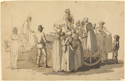 Marknadsscen av Anton Wachsmann