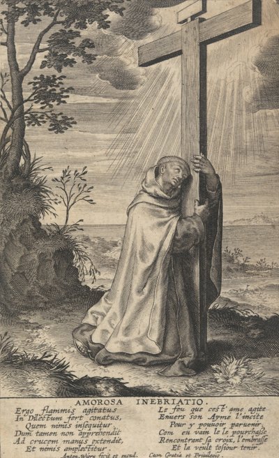 Amorosa Inebriatio från The Life of Saint John of the Cross, 1622-24. av Anton Wierix