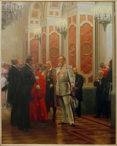 Friedrich III. på planboll / Werner av Anton Alexander von Werner