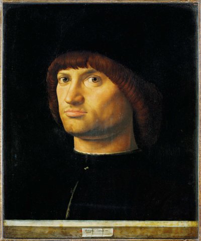 Porträtt av en man, Il Condottiere av Antonello da Messina